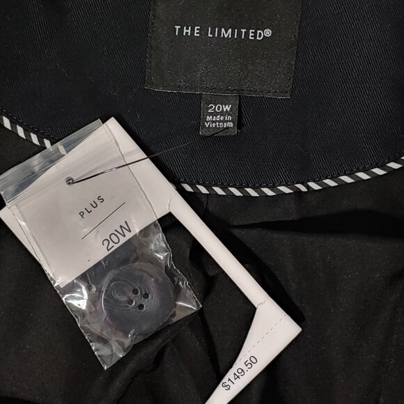 The Limited One Button Black Blazer Size 20W - Picture 10 of 11